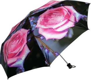 Popy 3-Fold Cherry™ Print #4 with Silver Coating Umbrella