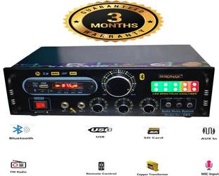 solomax 083 L.E.D SPECTRUM DANCING LIGHT NEW SERIES METAL DJ REMIX ABSTRACT VERSION WITH BETTER SOUND QUALITY 1000 WATT P.M.P.O USB SELECTOR MIC SELECTOR AND DVD SELECTOR WITH HEAVY HEAT SINK Double Mic TV/ DVD / BT / USB/SD Card /FM /AUX 1000 W P.M.P.O AV Power Amplifier 360 W AV Power Amplifier (Black) 360 W AV Power Amplifier