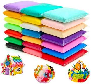 NABAANI Bouncing Clay 12 Colors Magic Clay Nature Color DIY Air Dry Clay with Tools as Best Present for Children 04