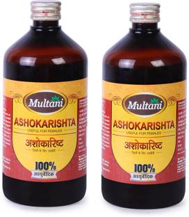 Multani Ashokarishta Syrup | Beneficial In Piles & Menopausal Issues - (450ml Each)