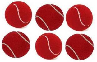 VARSHA INDOTECH SALES red cricket tennis ball-6 pieces Tennis Ball