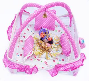 KAMAL CHILD CARE Laddu gopal bed 0 to 6 No. Laddu gopal ji Jhula