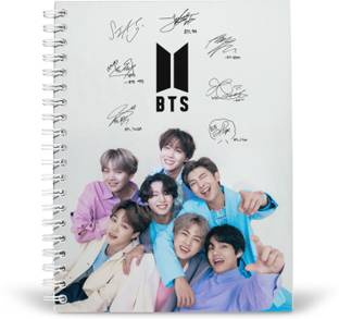PurpleBees BTS Diary A5 Notebook Unruled 160 Pages
