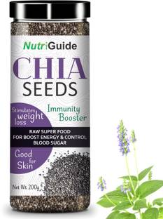 Nutri Guide Certified Organic Chia Seeds Raw Superfood for Weight Loss Chia Seeds