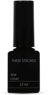 THR3E STROKES Soak Off UV LED Gel Nail Polish No Wipe Top Coat (12 ml)
