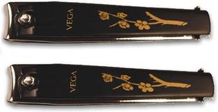 VEGA Large Nail Clipper Black(Pack of 2 )