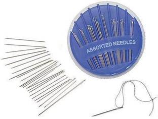 Shihen 25 PCS Assorted Hand Sewing Needles Embroidery Mending Craft Quilting Knitting Purpose Medium Size Hand Sewing Needle
