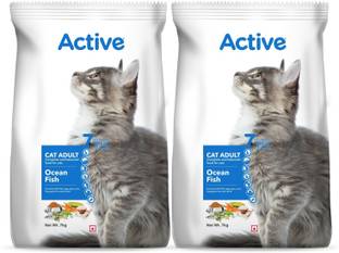 Active Buy 1 get 1(2 X 7kg) , Ocean Fish 14 kg (2x7 kg) Dry Adult Cat Food