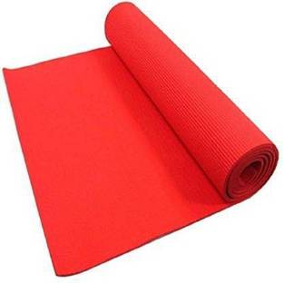 Dinetic Exercise Gym & Yoga Mats 6 mm RED For Men & Women 6 mm Yoga Mat