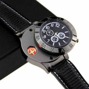 WRADER Premium Quality Water-Resistant ORIGINAL Cigarette Lighter Watch Rechargeable Cigarette Lighter Watch Flameless & Windproof Cigarette Lighter Watch Cigarette Lighter