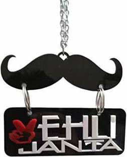 Ridivansh Creations Acrylic Car Hanging Vehli Janta Sign Both Side Car Hanging Ornament