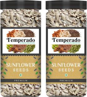 Temperado Premium Raw Sunflower Seeds For Eating | Surajmukhi Beej | Immunity Booster | Healthy Seeds | Super Seeds | Diet Food| jar pack 100GMS*2 Sunflower Seeds