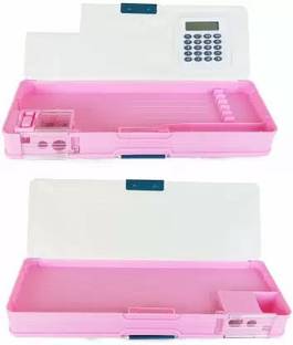 Willyard Good Quality Double Side Open With Calculator Geometry Box for Kids Boy&Girl Geometry Box
