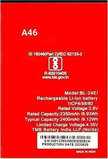 VEHUB Mobile Battery For  Itel A46 II 24EI II 2400mAh