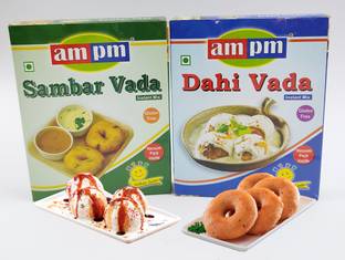 AMPM Vada/Medu Vada & DAHI VADA/Bhalla Instant Ready Mix Pack of 2 400 g