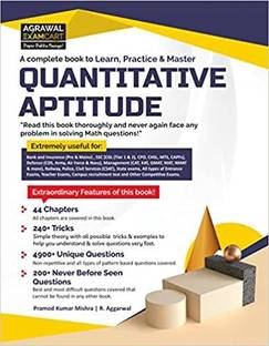 Examcart Quantitative Aptitude Practice Book For All Type Of Government And Entrance Exam 2021 (Bank, SSC, Defense, Management (CAT, XAT GMAT), Railway, Police, Civil Services) In English