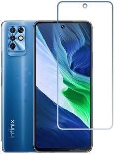 SHAKU Edge To Edge Tempered Glass for Infinix Note 10 Matte Finish Gaming Screen Guard Full Screen Coverage Except Edges