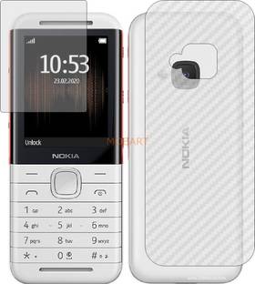 MOBART Front and Back Tempered Glass for NOKIA 5310 2020 (Front Matte Finish & Back 3d Carbon Fiber)