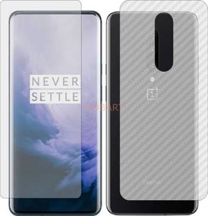 MOBART Front and Back Tempered Glass for ONEPLUS 7 PRO (Front Matte Finish & Back 3d Carbon Fiber)