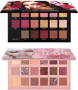 Blush Bronze Beauty Set of 2 Eyeshadow Palette, Nude Edition and Rose Gold Edition Eye Shadow 80 g
