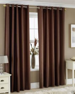 Homefab India 244 cm (8 ft) Polyester Room Darkening Long Door Curtain (Pack Of 2)