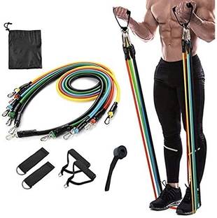 GYMIGO XI™-121-DC-11pc Gym Rope Set Resistance Tube