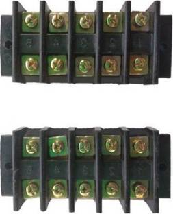 SK Electronics 5 way open connector (Pack of 2) Open Bakelite Wire Connector Wire Connector