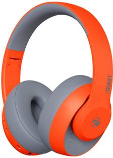 ZEBRONICS Zeb-Duke 1, Wireless Headphones, 34Hrs* Backup, AUX, Dual Pairing, 40mm Drivers Bluetooth