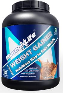 MuscleXlife Weight Gainer Nutritious Way To Gain Weight Sugar Free [2.2LBS] 10 servings Weight Gainers/Mass Gainers