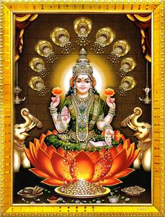 Zig Zag Lakshmi Devi Maa Religious Frame