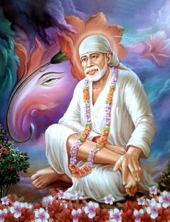 sai baba images for Whatsapp facebook dp profile photo on fine art paper 13x19 Paper Print