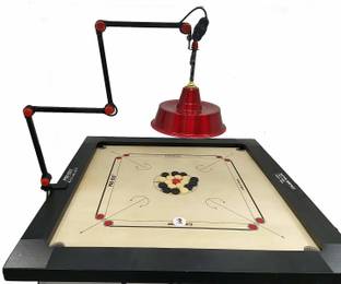 HACKERX Professional Portable Carrom Board 4 fold Table Lamp