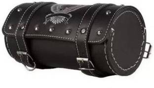 SRPHERE One-side Black Leatherette Motorbike Saddlebag