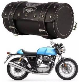 SRPHERE One-side Black Leatherette Motorbike Saddlebag