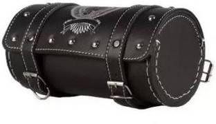 SRPHERE One-side Black Leatherette Motorbike Saddlebag