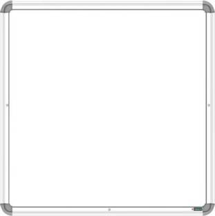 YAJNAS Non Magnetic 1x1 Feet, Double-Sided Writing Whiteboard & Chalkboard Whiteboards