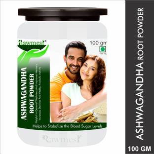 Rawmest 100% Organic Ashwagandha Powder | Organic Ayurvedic Herbs For Strength, Supports Health, Energy & Stress Levels | (Ashwagandha Churna) 100gm