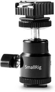SmallRig LCD Monitor Adapter with Hot Shoe and Cold Shoe Base to Video Camcorder Hot Shoe for LCD Monitors,Flash Led Video Light,Camera Canon,Nikon,Panasonic Fujifilm 1639 Camera Rig