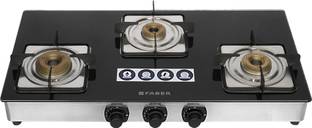 FABER Supreme Plus C 3BB Glass Manual Gas Stove