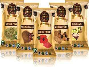 ऑनलाइन क्वालिटी स्टोर Amla Reetha Shikakai, Bhringraj and Hibiscus Powder for Hair