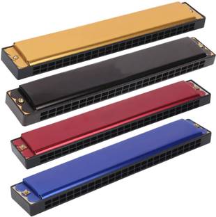 Planetoid 24 Holes 48 Tones Harmonica Musical for kids/Beginners Key of C Gift (Pack of 1)