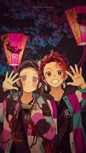 Tanjiro And Nezuko Anime Brother Family Kimetsu Kny No Sister Yaiba Matte Finish Poster Paper Print