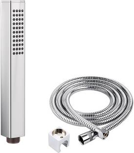 ZAP HS-005 Cube Series Hand Held Shower High Pressure Chrome Universal Wand Shower Heads ABS & Chrome Finish With Hose Pipe & Wall Bracket Shower Head