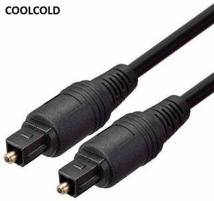 coolcold  TV-out Cable Audio Digital Optical Fiber Toslink Cable 1.5M for Home Theater, Sound Bar, TV, PS4 etc.