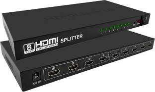 microware  TV-out Cable 1x8 HDMI-Compatible Converter Adapter HDMI-Compatible Splitter Audio Converter for HDTV Computer PS4 DLP Xbox Camera Projector