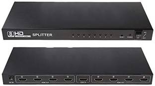 microware  TV-out Cable 1080P 3D HDMI Splitter 1x8 High Quality 1 In 8 Out HDMI Splitter, HDMI version 1.4 Splitter