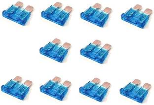 ERHIndia (Pack of 10) 15 Amp Blade Fuse with Ceramic Blade Fuse Copper Blade Vehicle Fuse