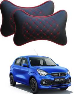 RONISH Black, Red Leatherite Car Pillow Cushion for Maruti Suzuki