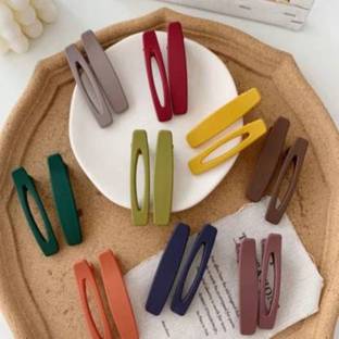 Swastik Creation Hair Clips Barrettes Pins Matte Hair clips Set For Hair Styling Women & Girls Hair Clip