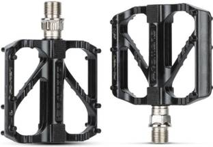 Yellowfin Aluminium Alloy DU Bearing Lightweight Bicycle Pedals With12 Anti-Skid Pins Pedal